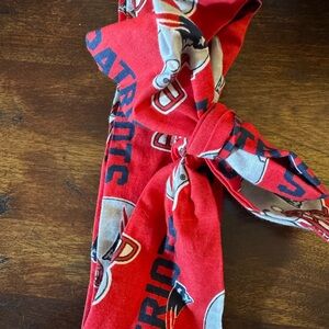 Red Patriots Themed Bow